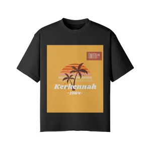 1984 Vintage Faded Raw Hem T-shirt