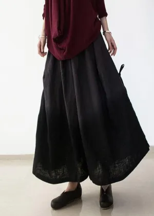 2021 Vintage drawstring pleated oversize gray wide leg pants