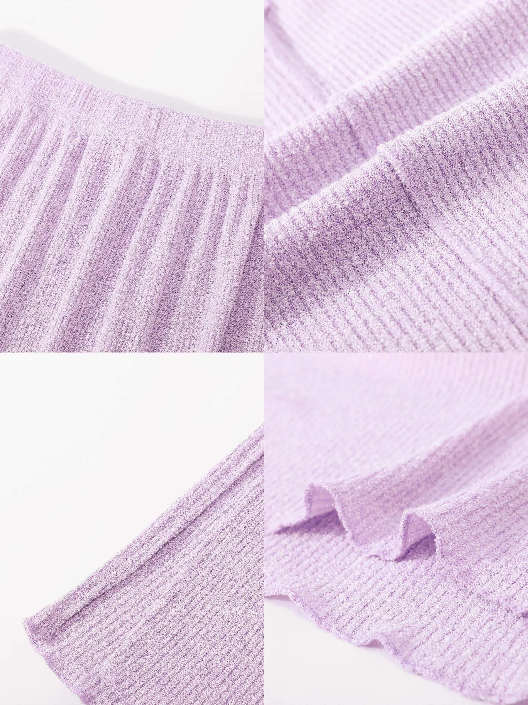 A-line Ribbed Knit Midi Skirt