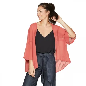 A New Day Women's Woven Pleated Back Kimono