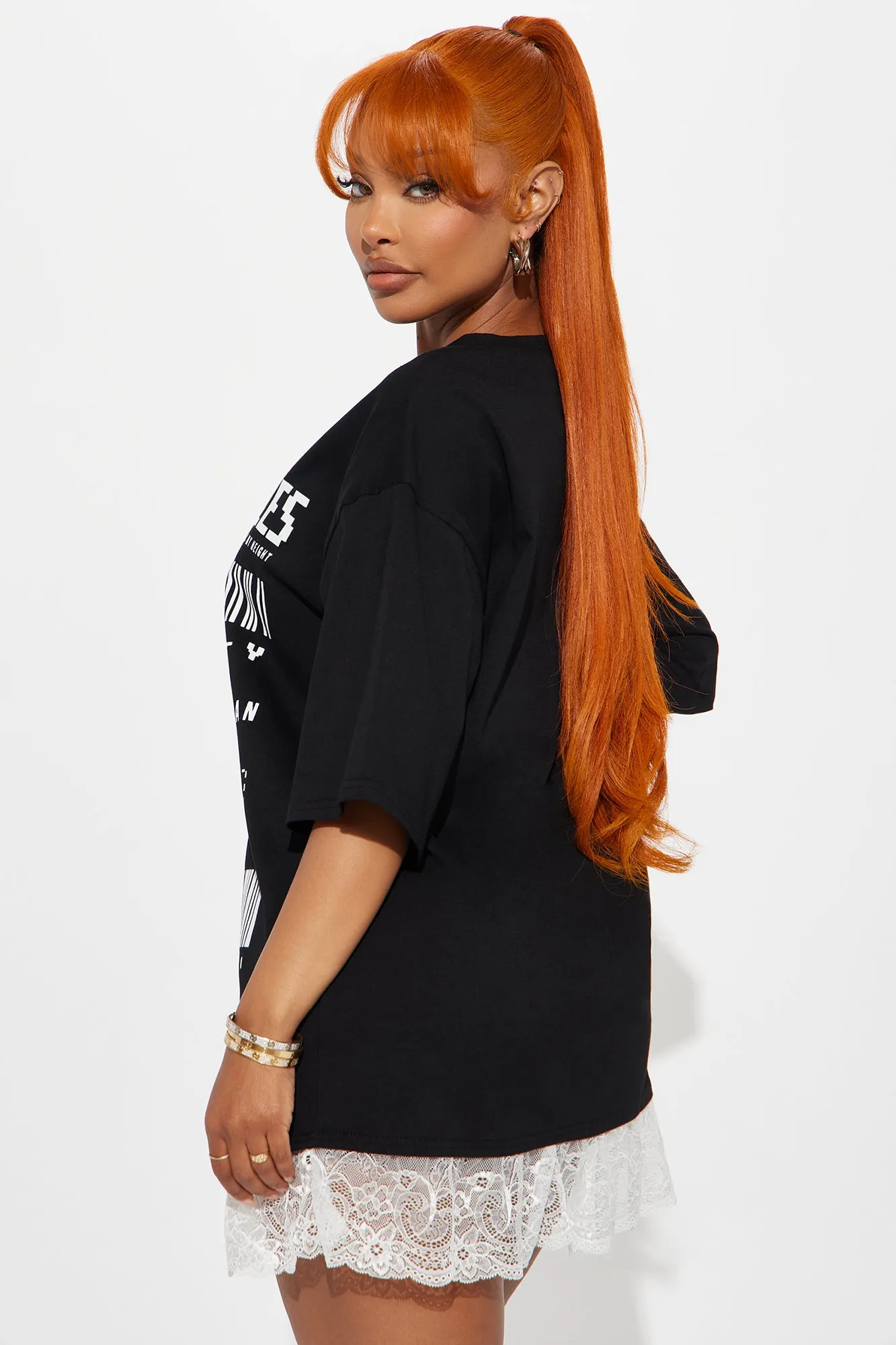 Basic Or Not T Shirt Mini Dress - Black