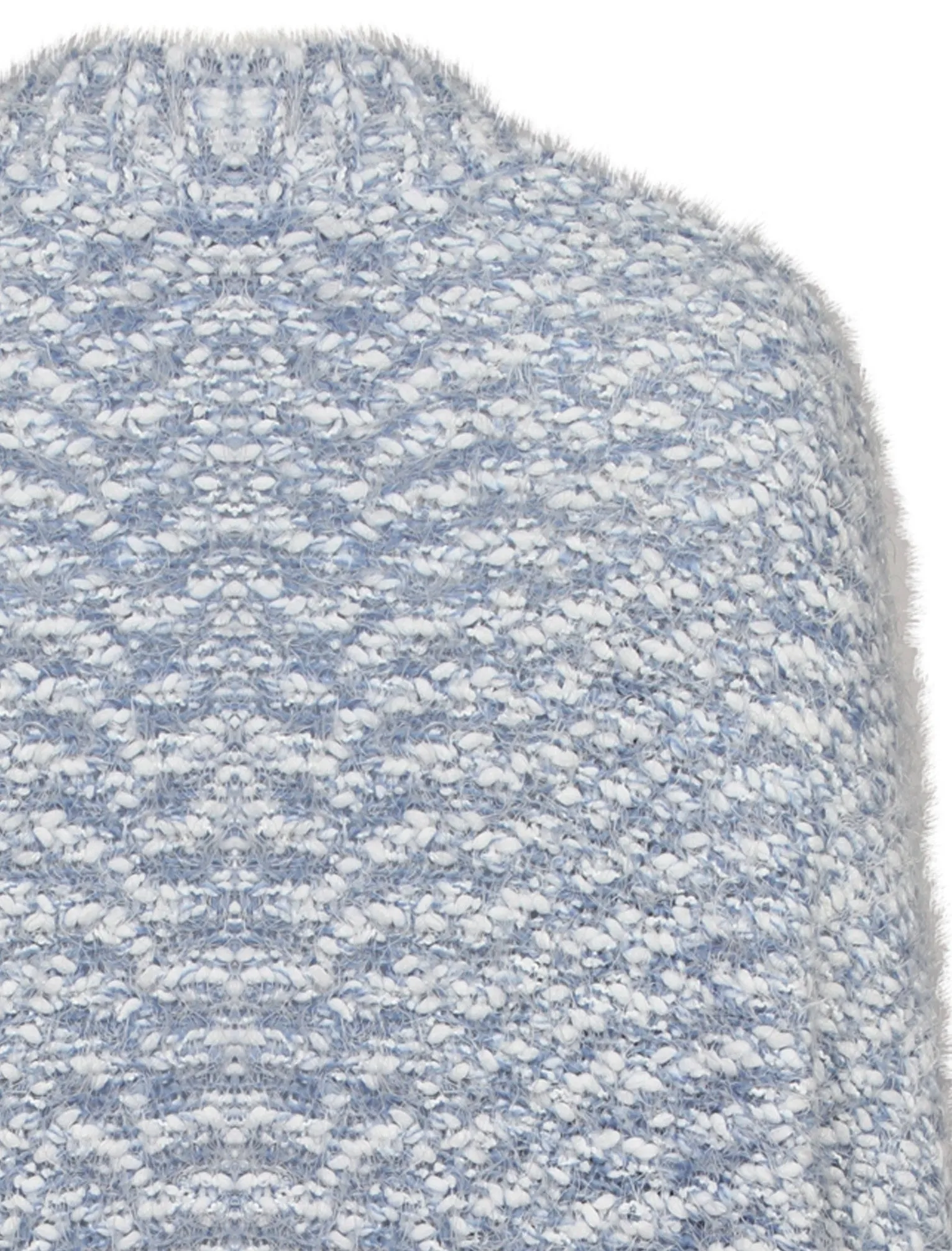 Bloom Popcorn Yarn Longline Cocoon Cardigan in Celestial Blue - Amara Reya