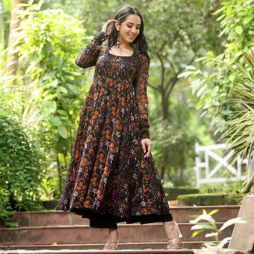 Blooming Blossom Georgette Gown Dress