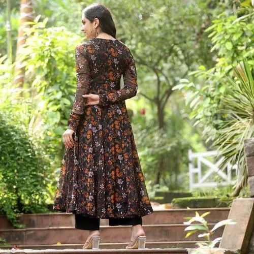 Blooming Blossom Georgette Gown Dress