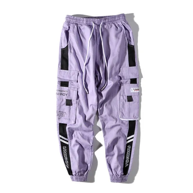 Cargo Harem Joggers Track Pants Hip Hop Casual Baggy Sweatpants Streetwear Fashion Pants Trousers