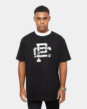 Carre Mono Ringer Oversized Short Sleeve T-Shirt Black/Off White
