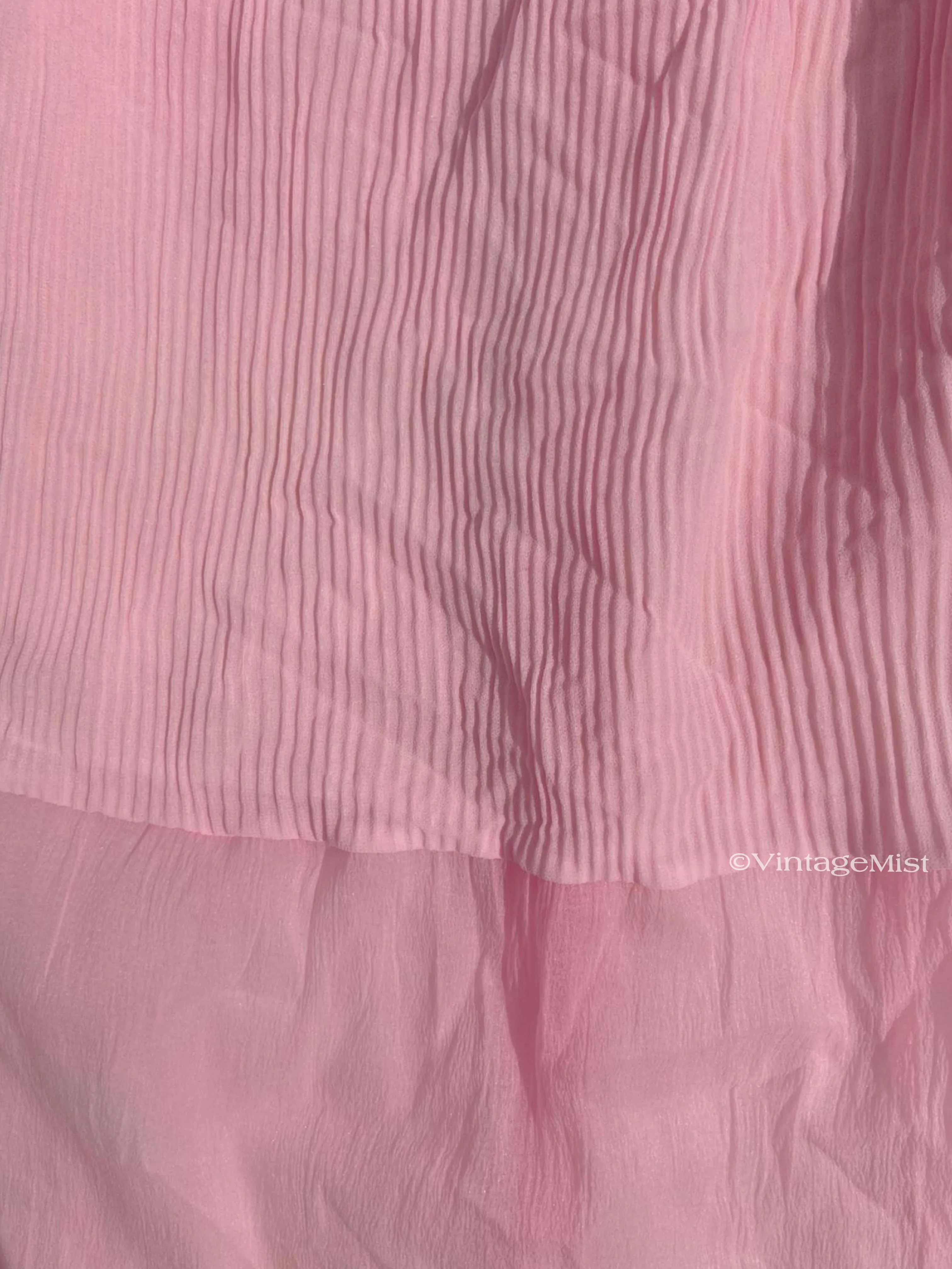Chiffon Pleated Mini Skirt - Princess Pink