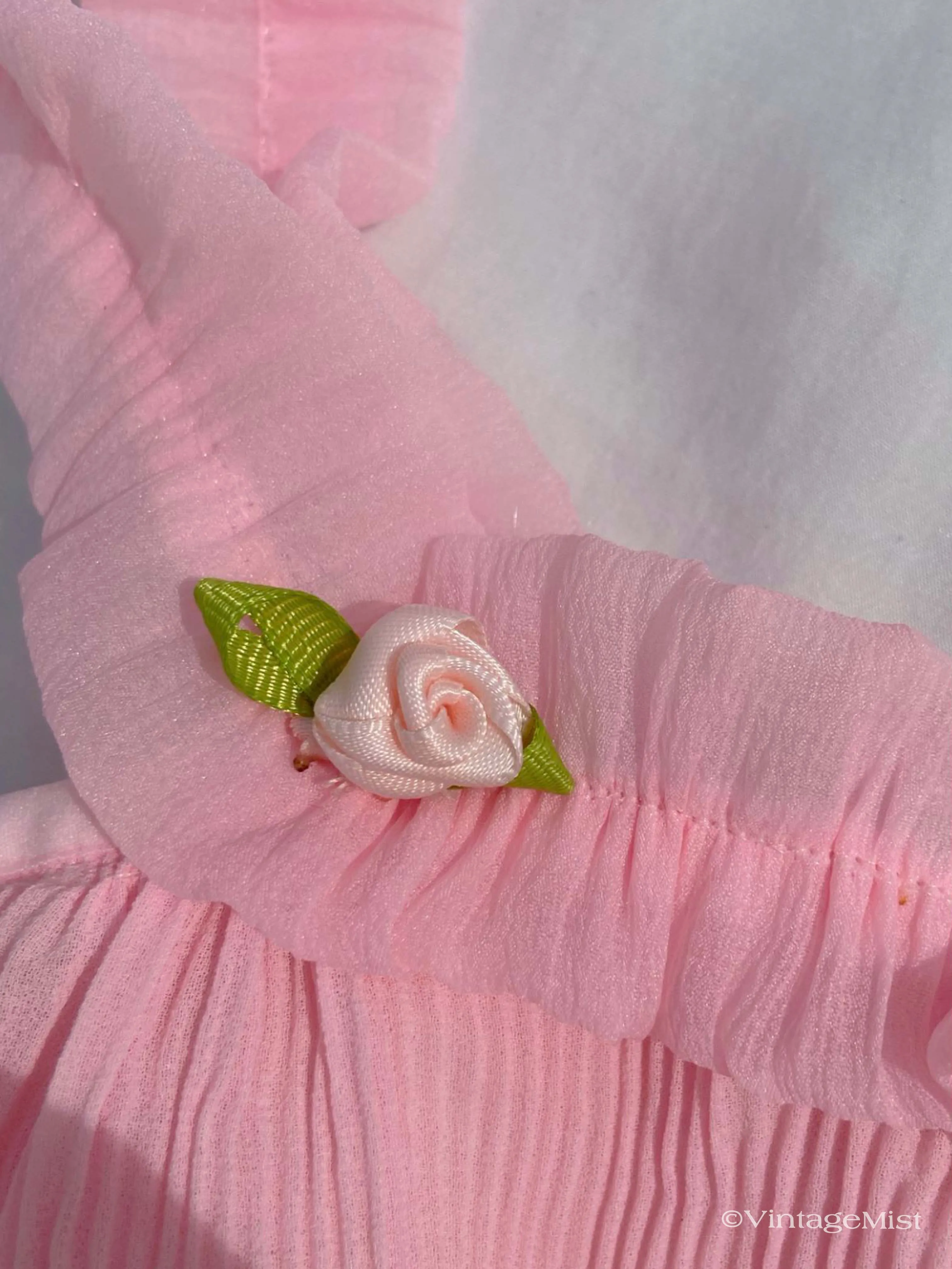 Chiffon Pleated Mini Skirt - Princess Pink