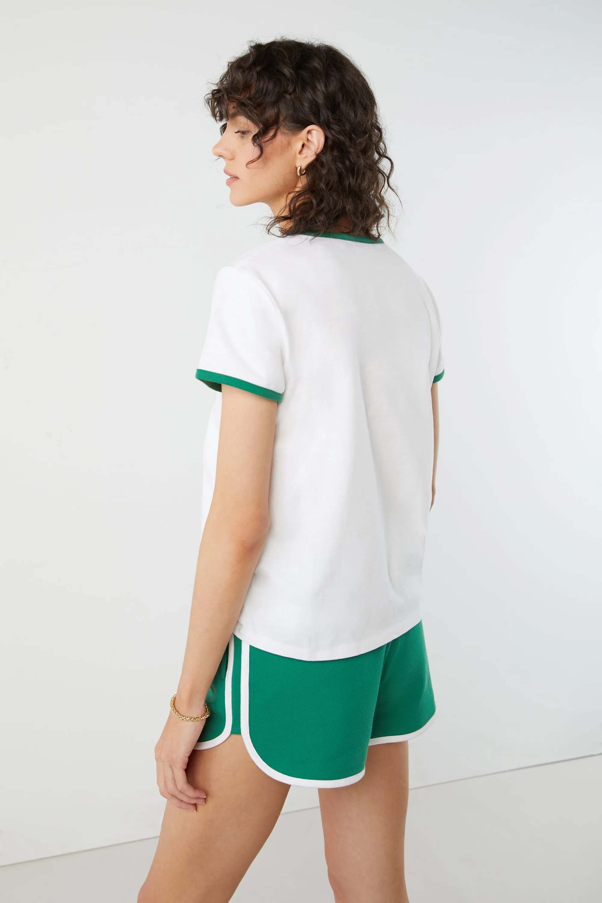 CONTRAST TRIM TEE