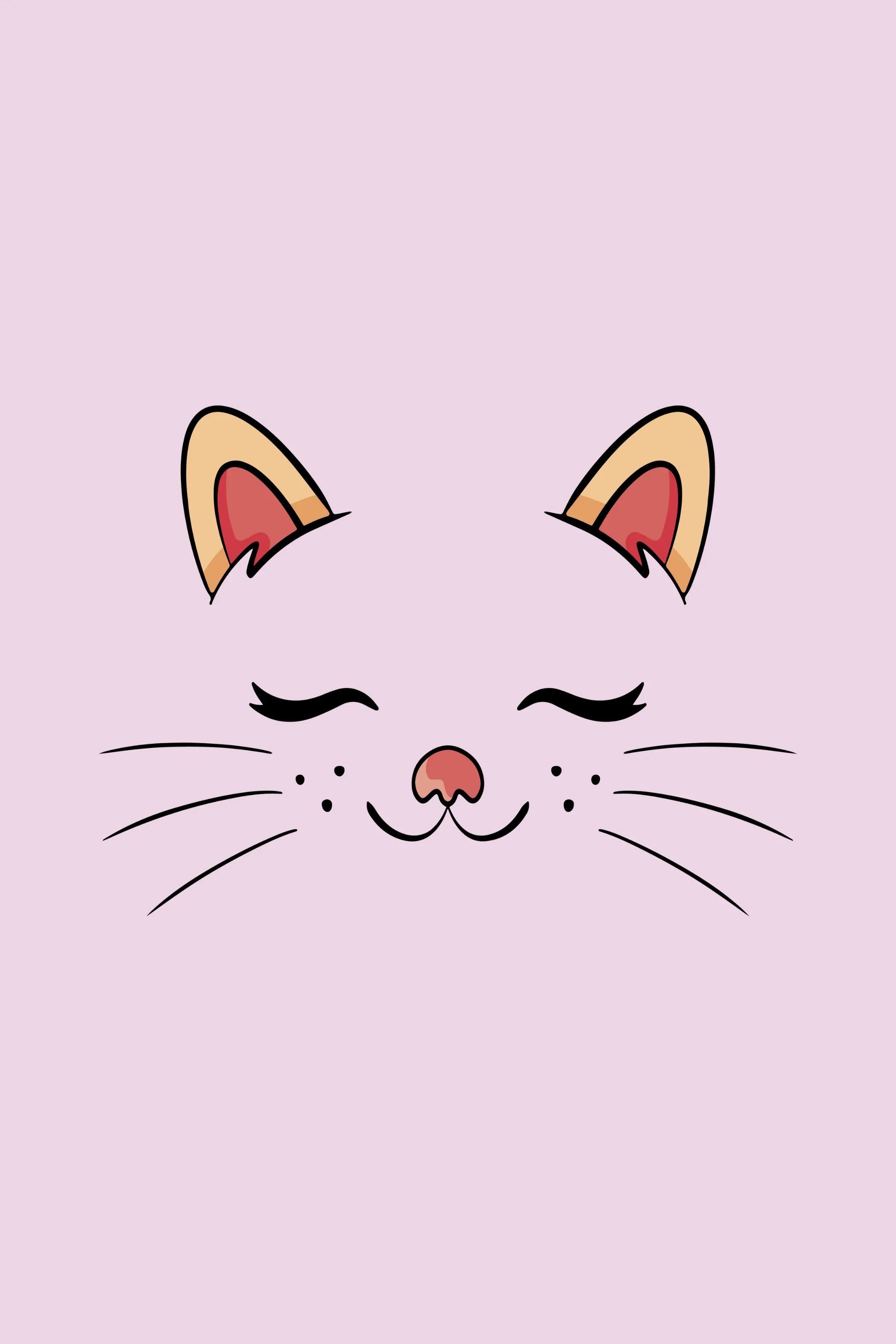 Cute Sleeping Cat Printed Oversized T-shirt for women