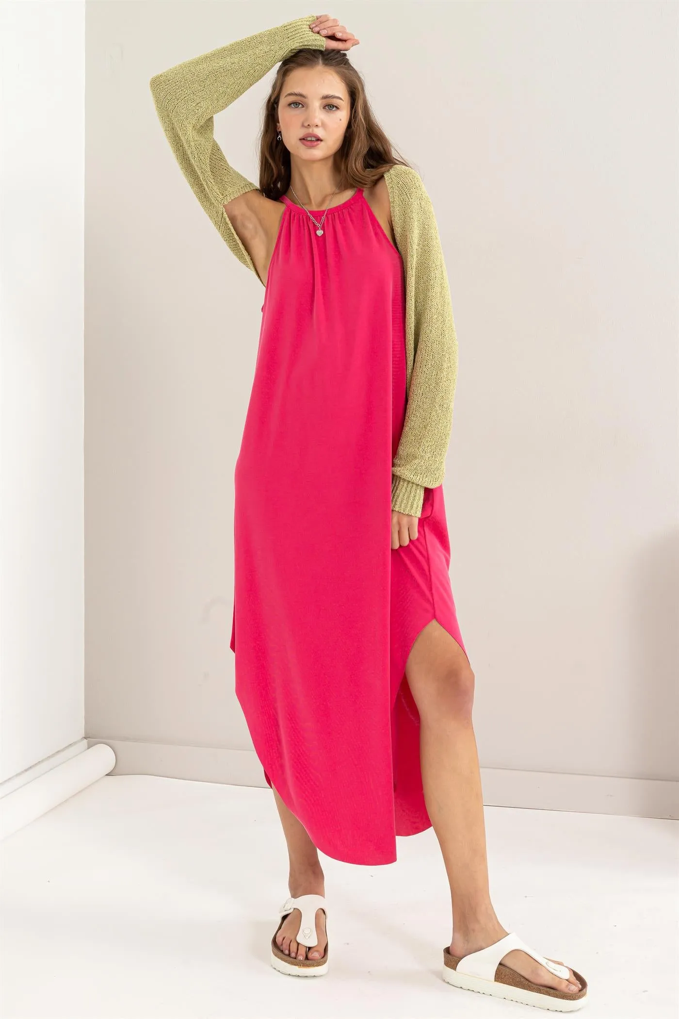 DZ24C131-Essential Long Sleeve Knit Bolero