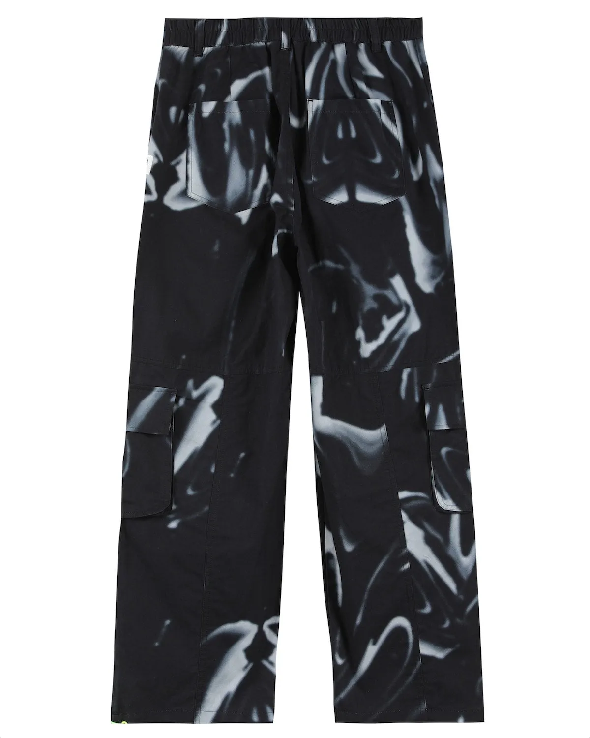 EC Nylon Marble Cargo Pants / Black