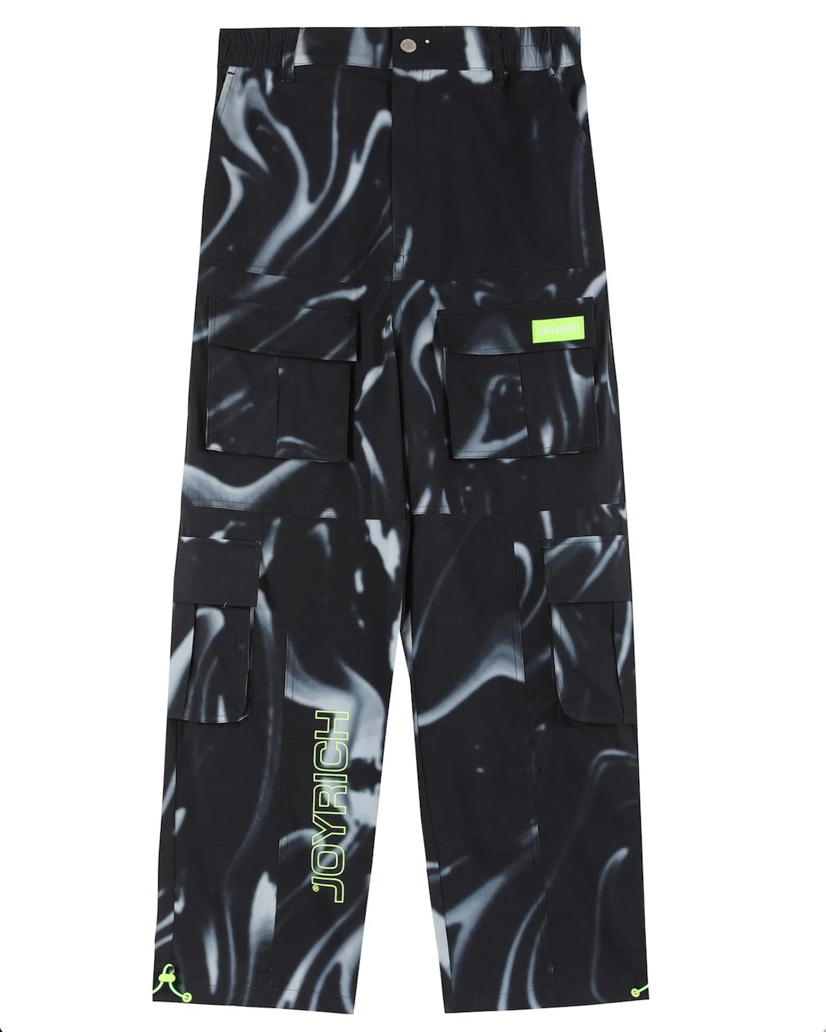 EC Nylon Marble Cargo Pants / Black