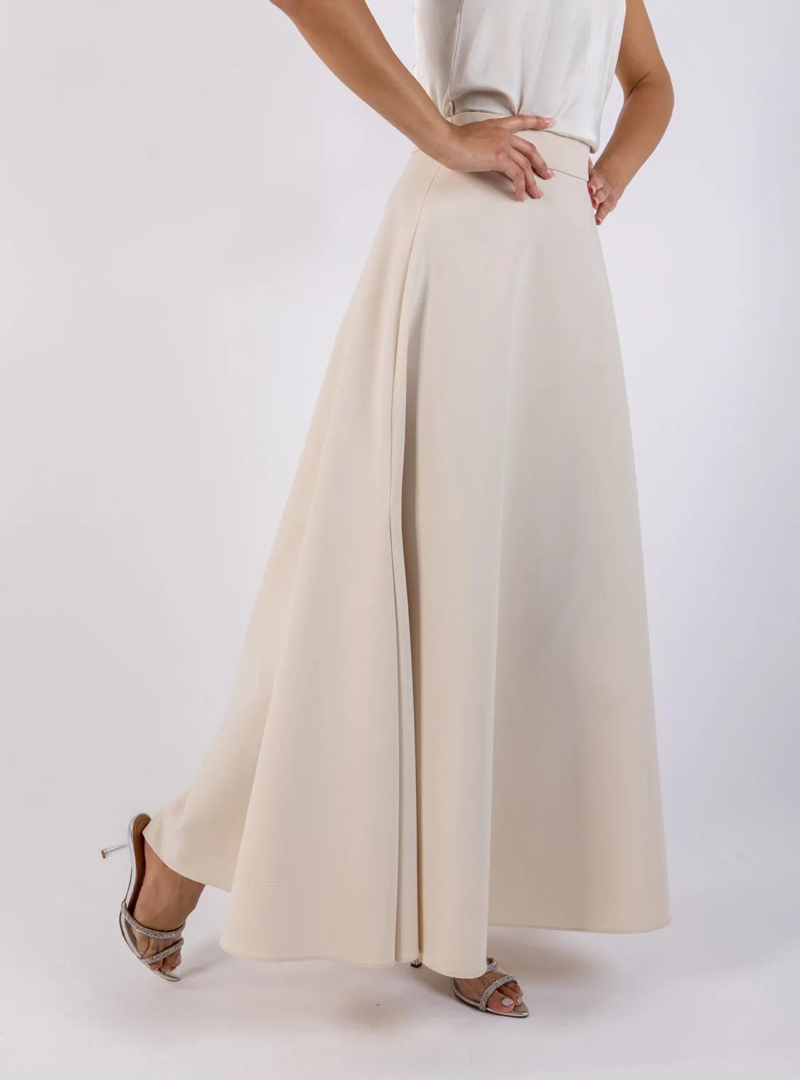 Elegant A-Line Maxi Skirt
