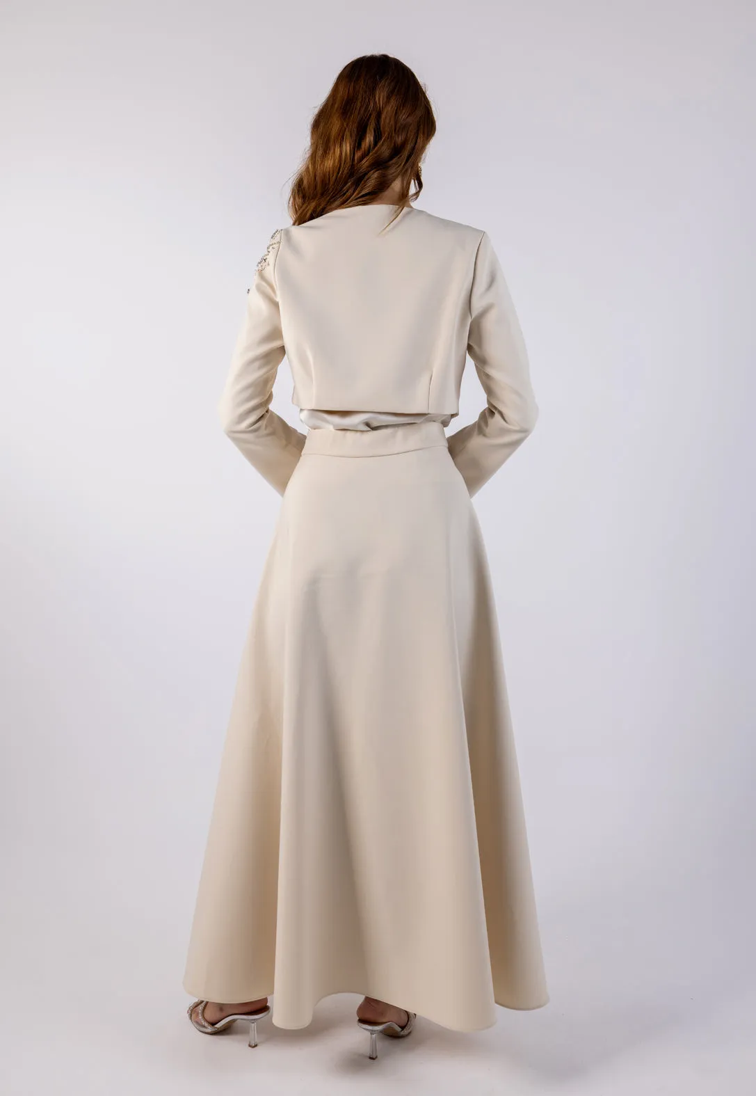 Elegant A-Line Maxi Skirt