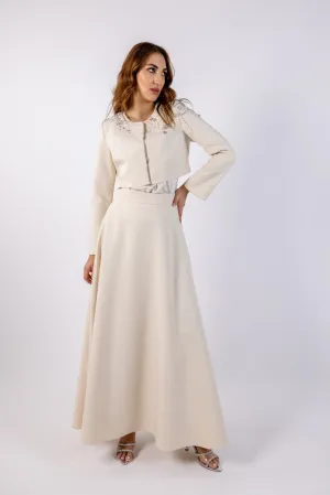 Elegant A-Line Maxi Skirt