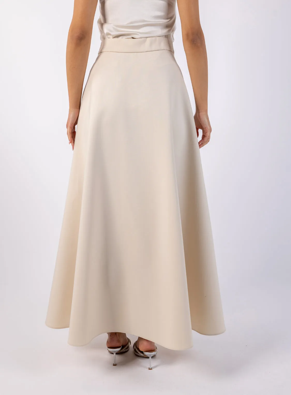 Elegant A-Line Maxi Skirt