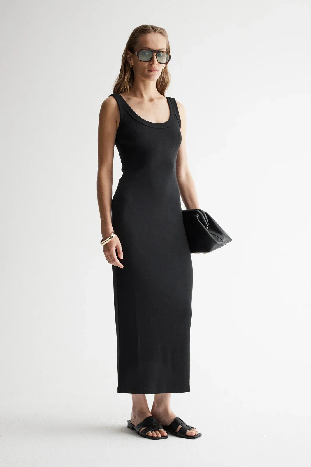 Elka Collective - Sienna Tank Midi Dress (Black)