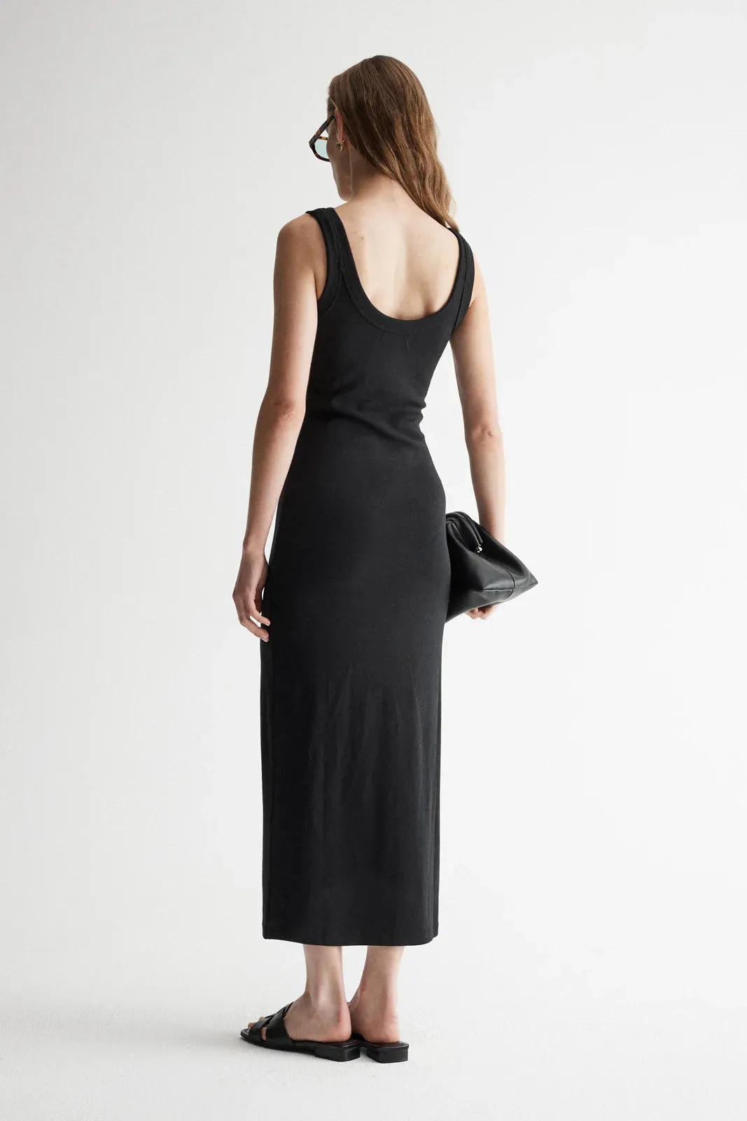 Elka Collective - Sienna Tank Midi Dress (Black)