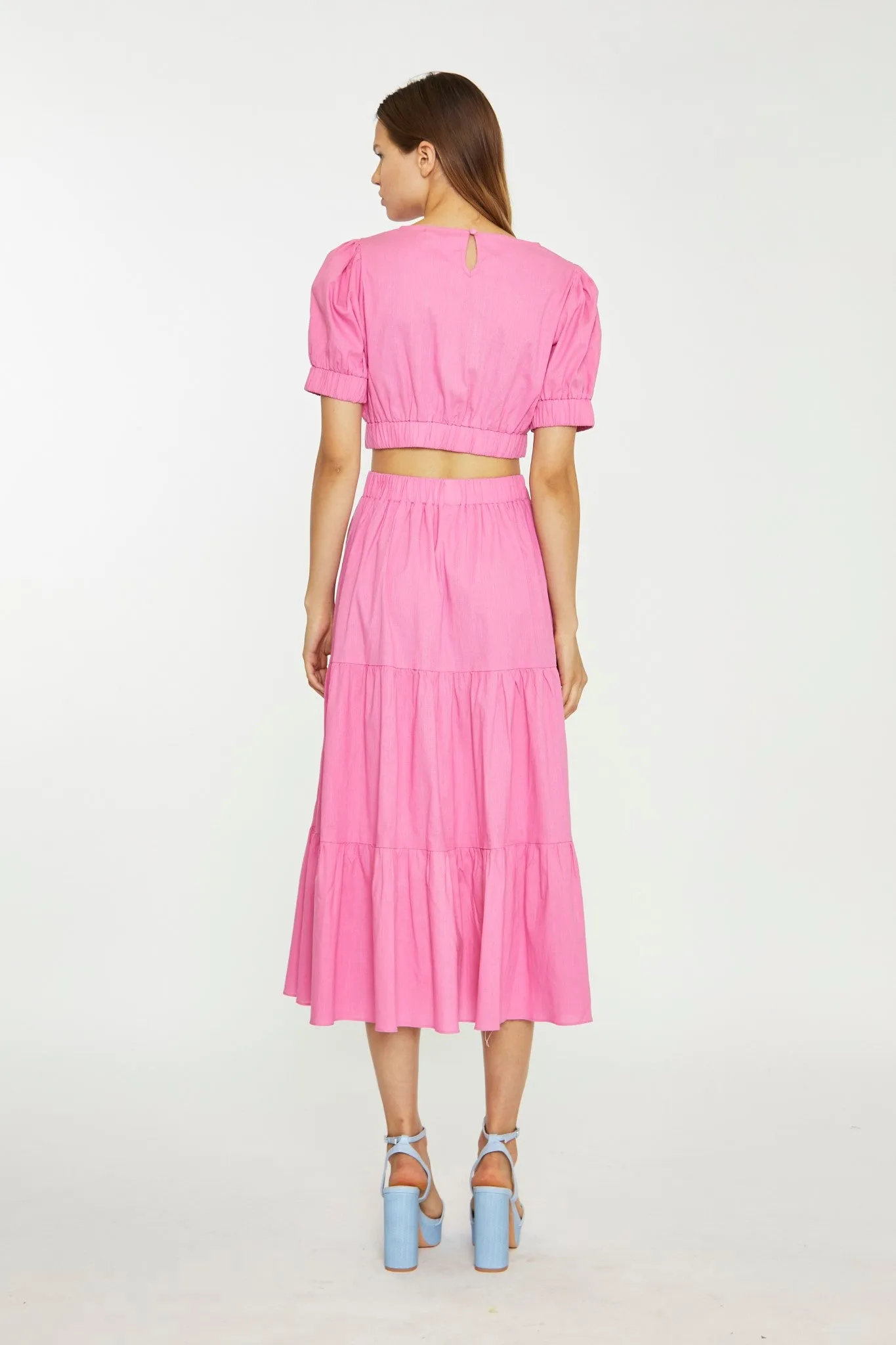 Glamorous Womens Azalea Tiered Midi-Skirt