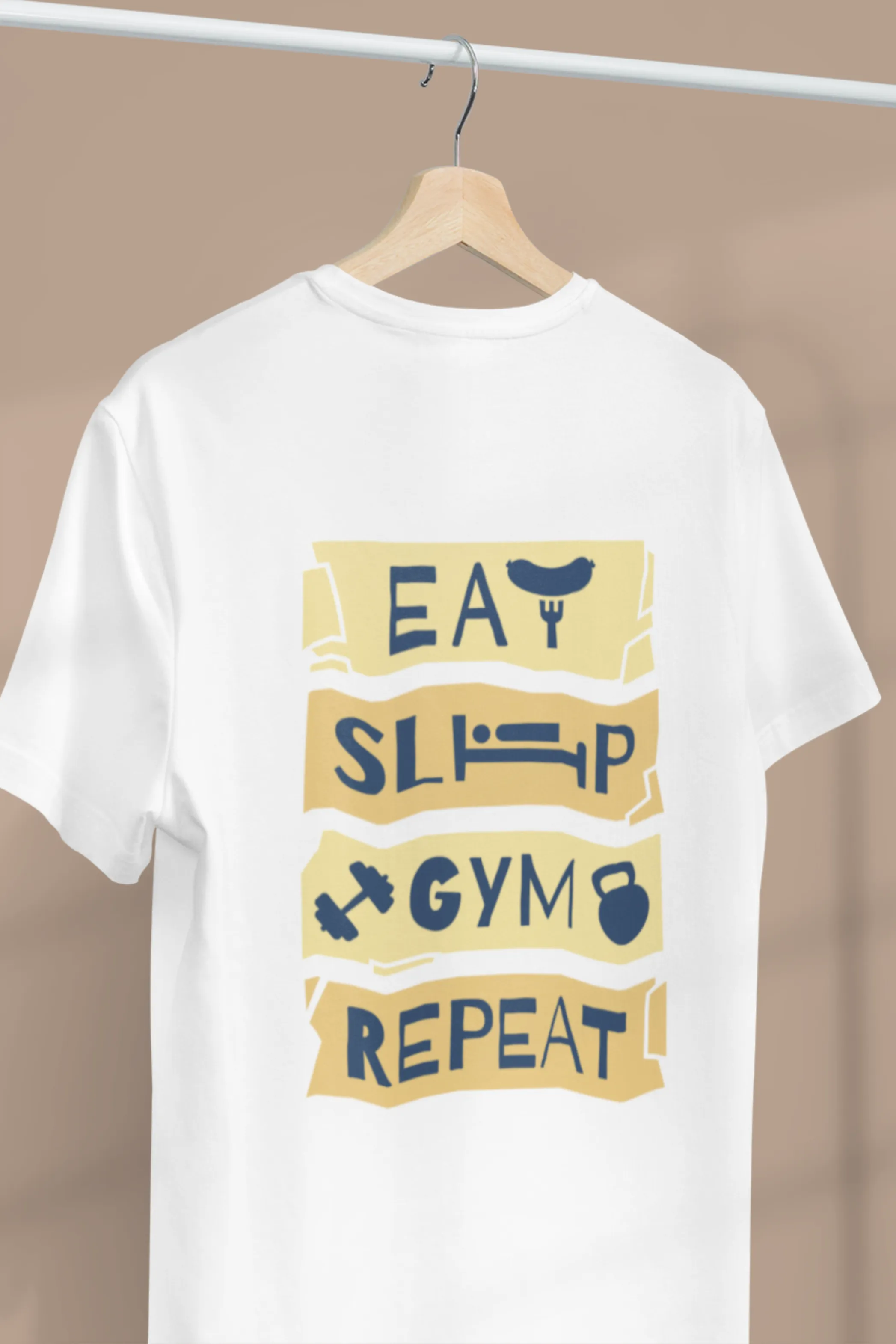 Gym Routine Printed Oversized T-shirt for Men