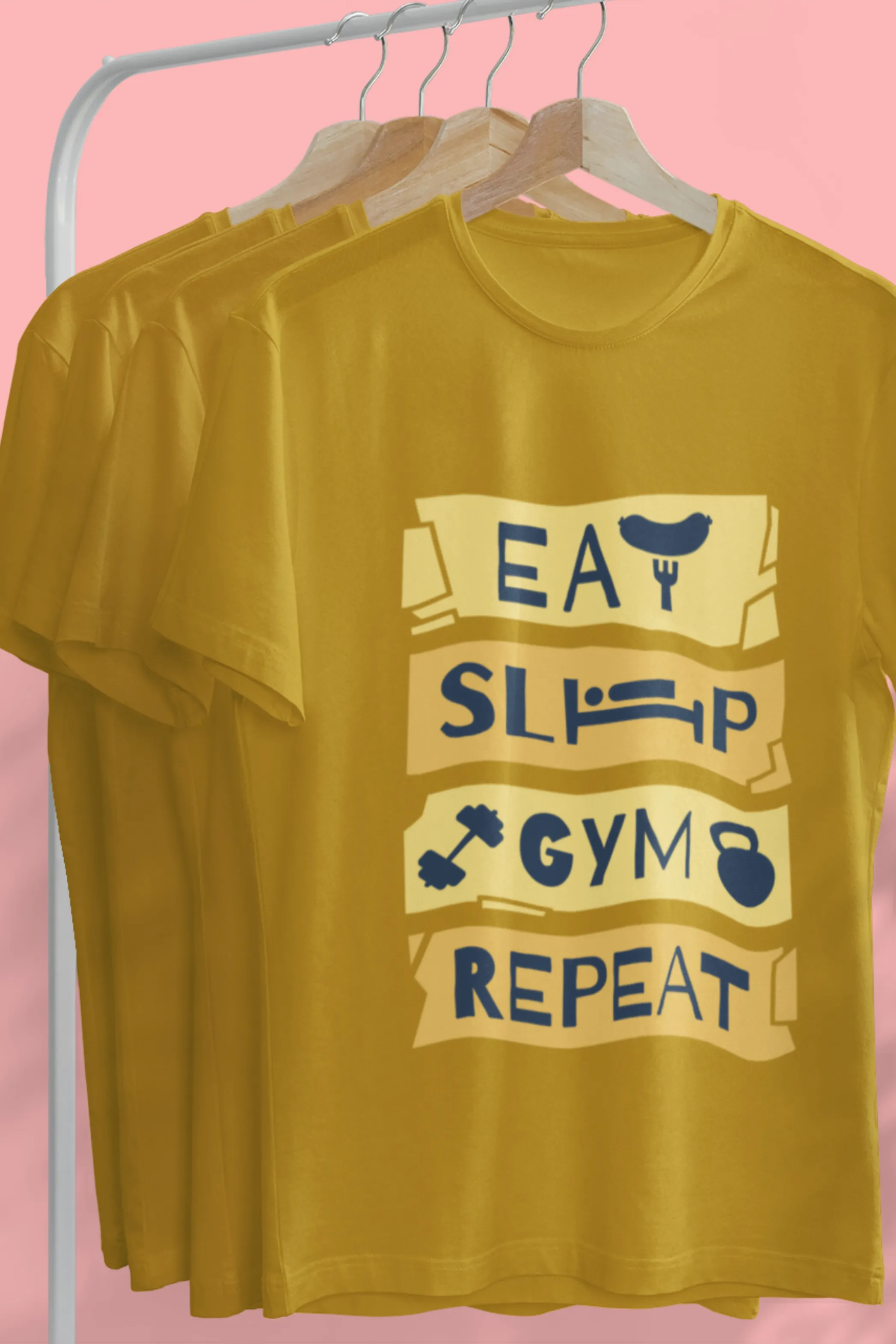 Gym Routine Printed Oversized T-shirt for Men