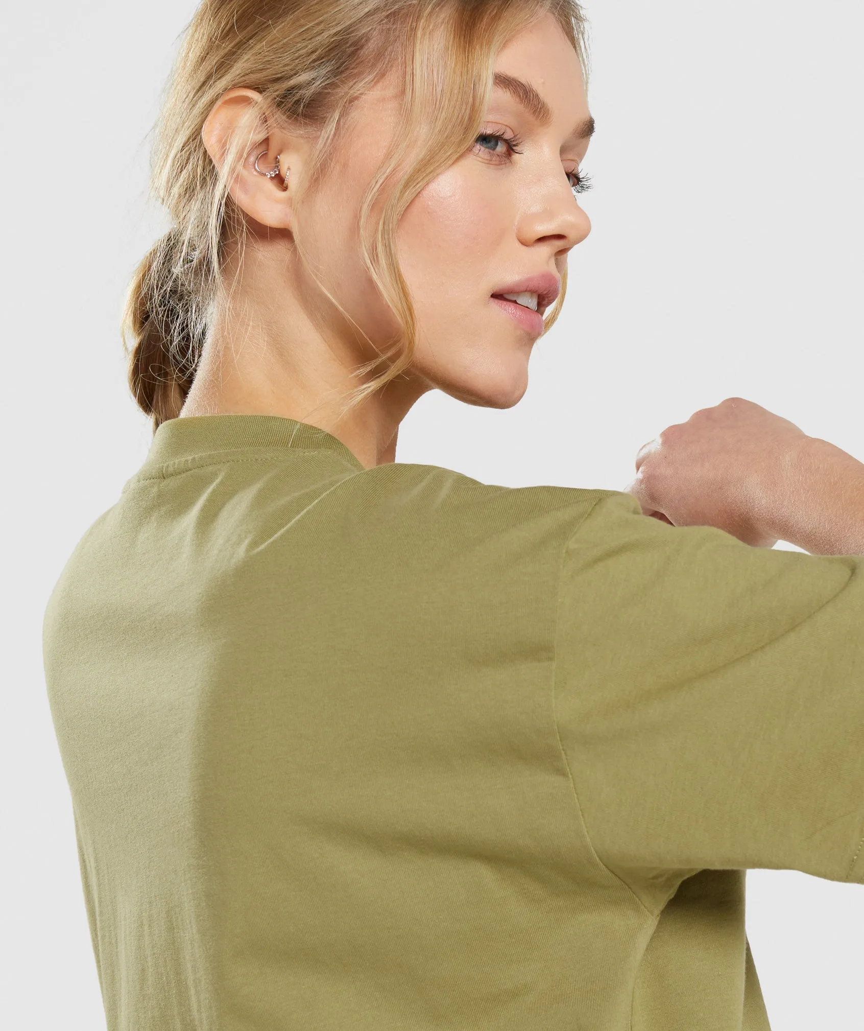 Gymshark Training Oversized T-Shirt - Griffin Green