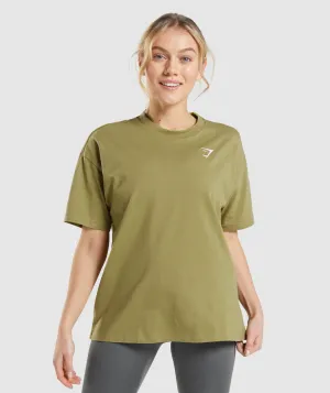 Gymshark Training Oversized T-Shirt - Griffin Green