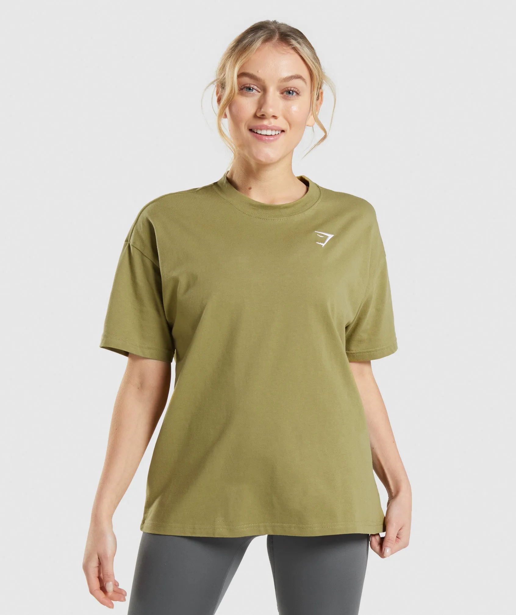 Gymshark Training Oversized T-Shirt - Griffin Green