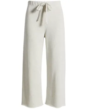 Heather White Melange Catherine Sweatpant