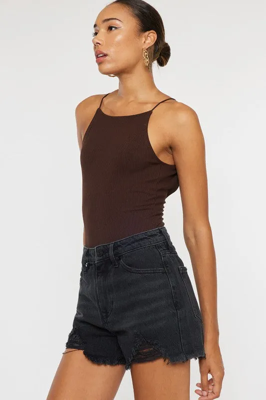 Katie High Rise Denim Shorts