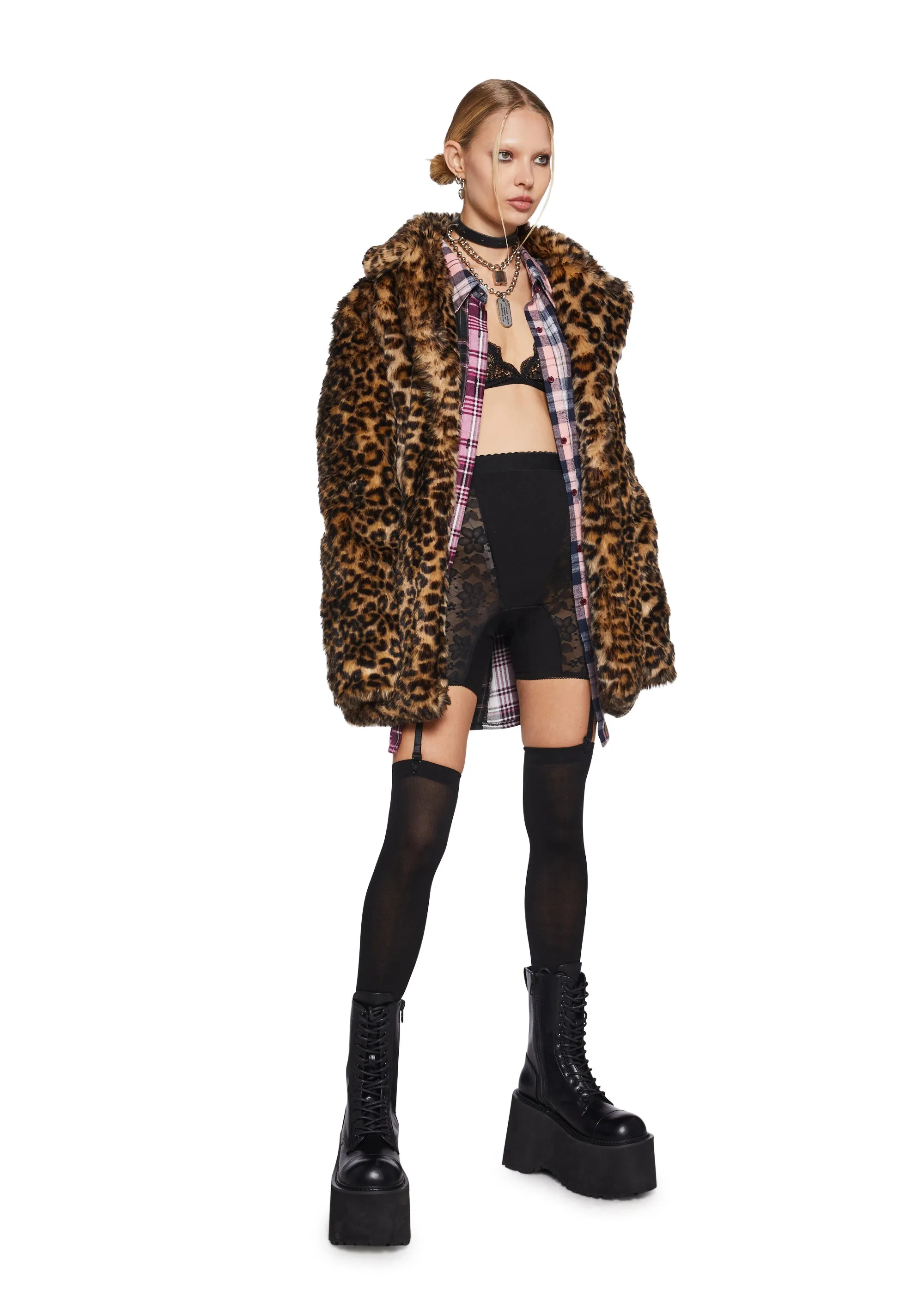 Leave It Behind Garter Shorts
