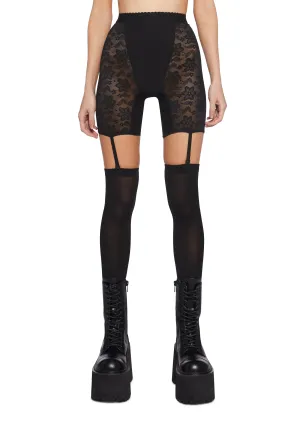 Leave It Behind Garter Shorts
