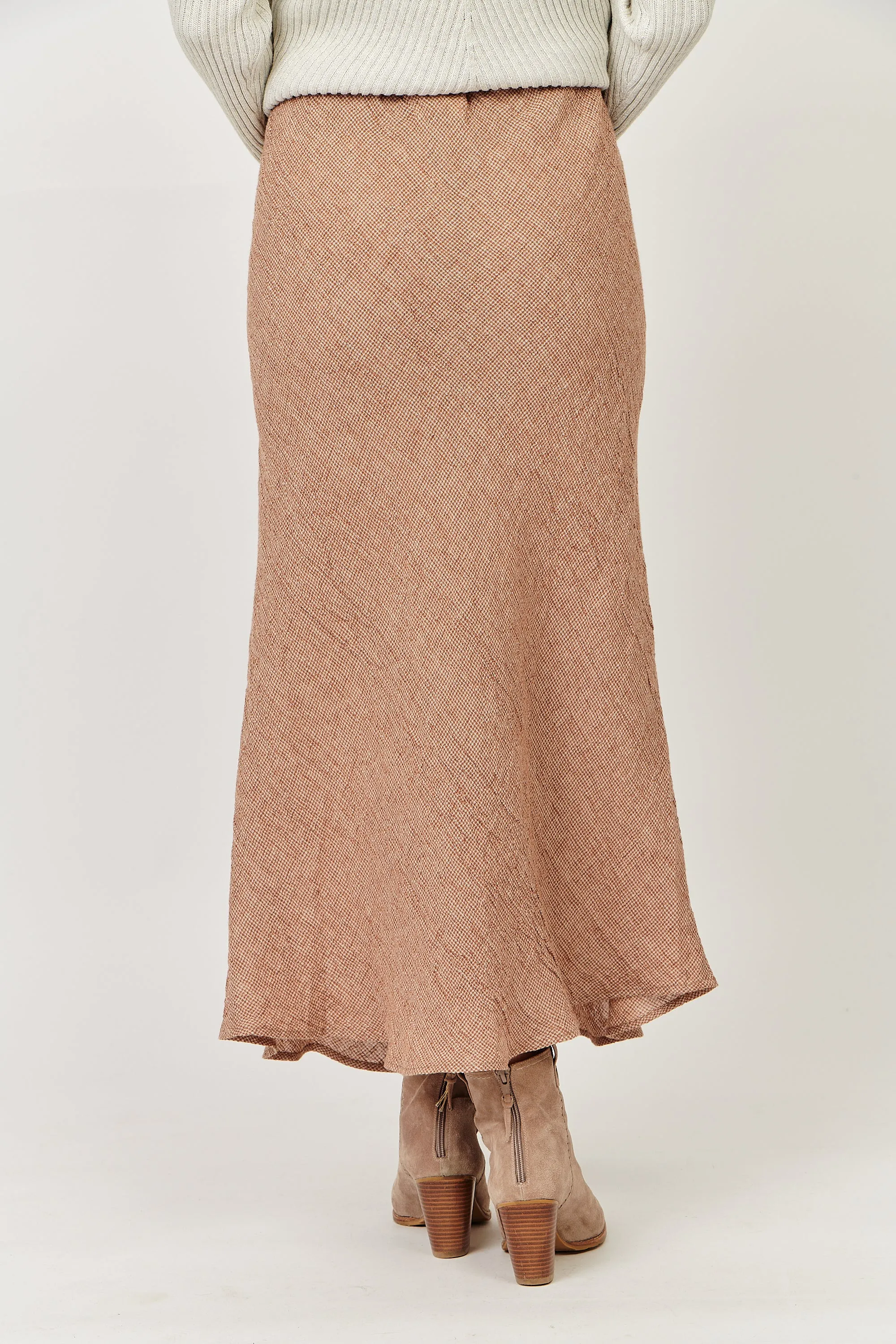 Linen A-line Maxi Skirt