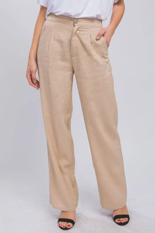 Linen Blend Pants