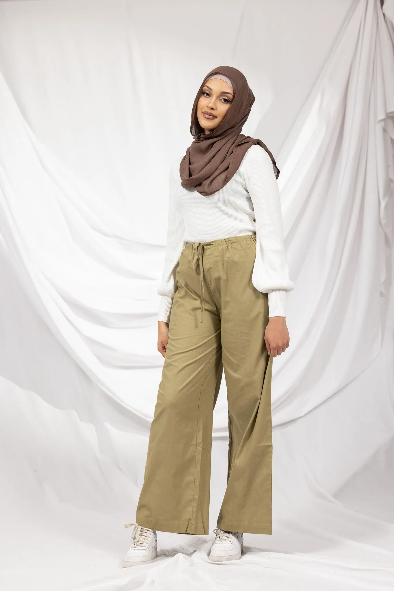 Linen Drawstring Pants