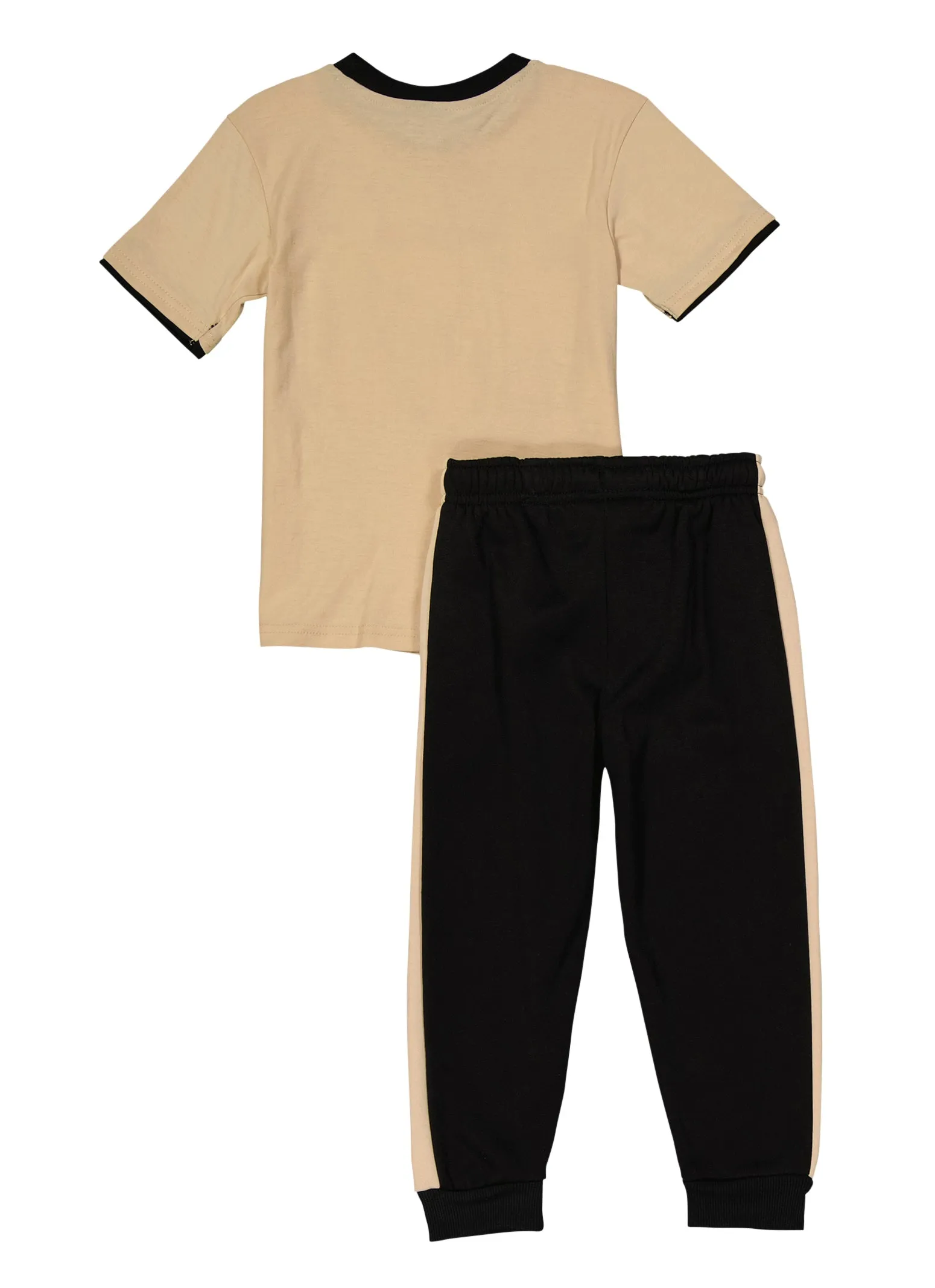 Little Boys King Graphic Tee and Fleece Joggers