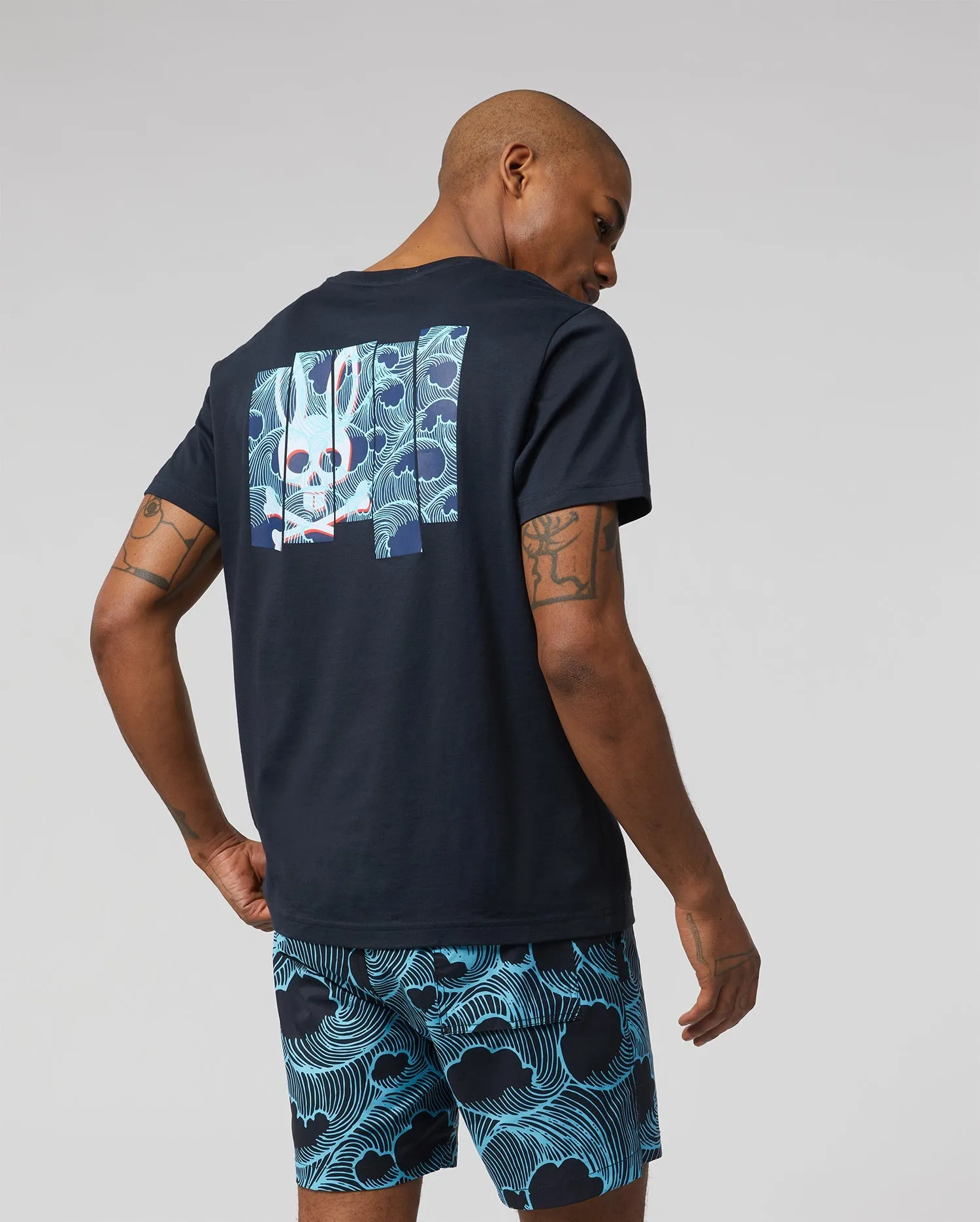 MENS THAMES TWO SIDED GRAPHIC TEE - B6U410T1PC