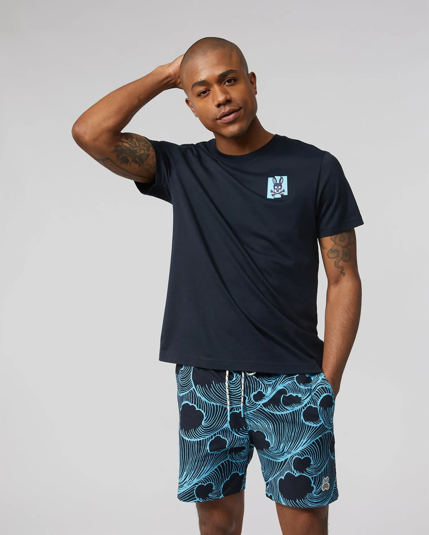 MENS THAMES TWO SIDED GRAPHIC TEE - B6U410T1PC