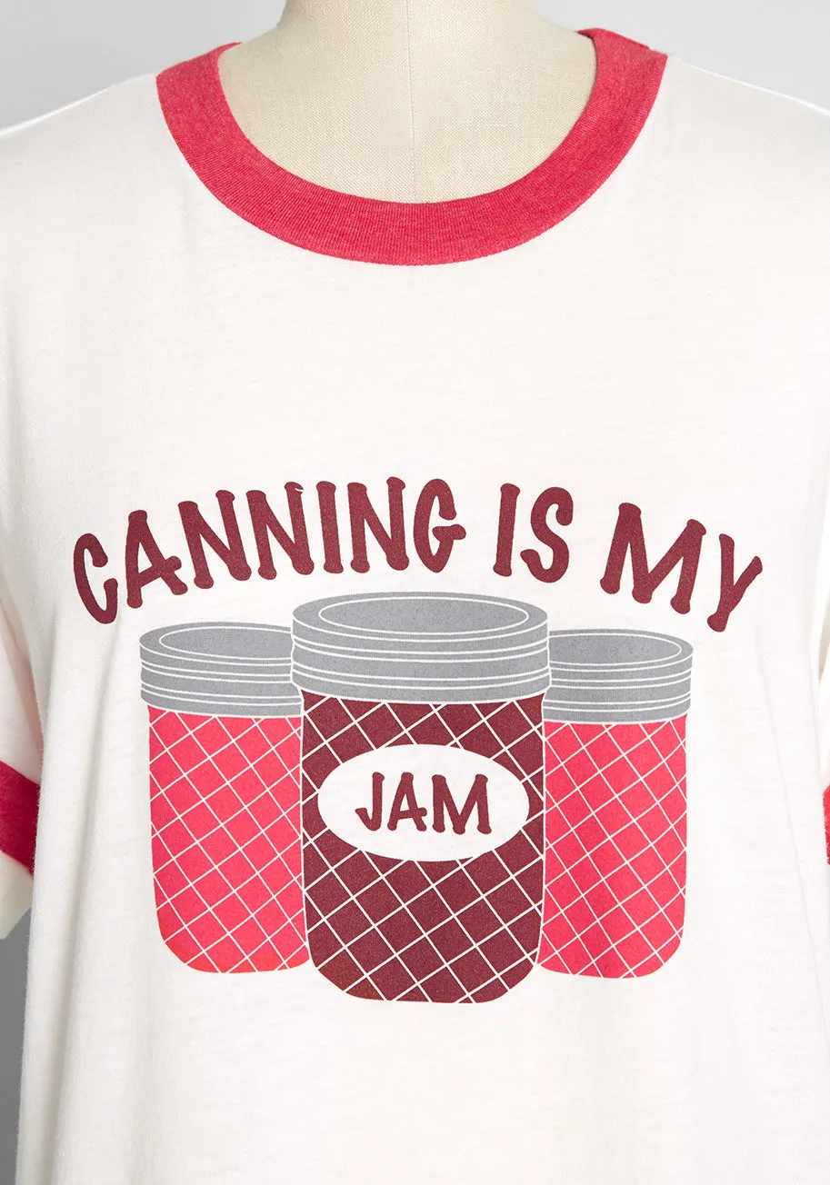ModCloth x Camp Collection Canning Is My Jam Graphic Ringer Tee