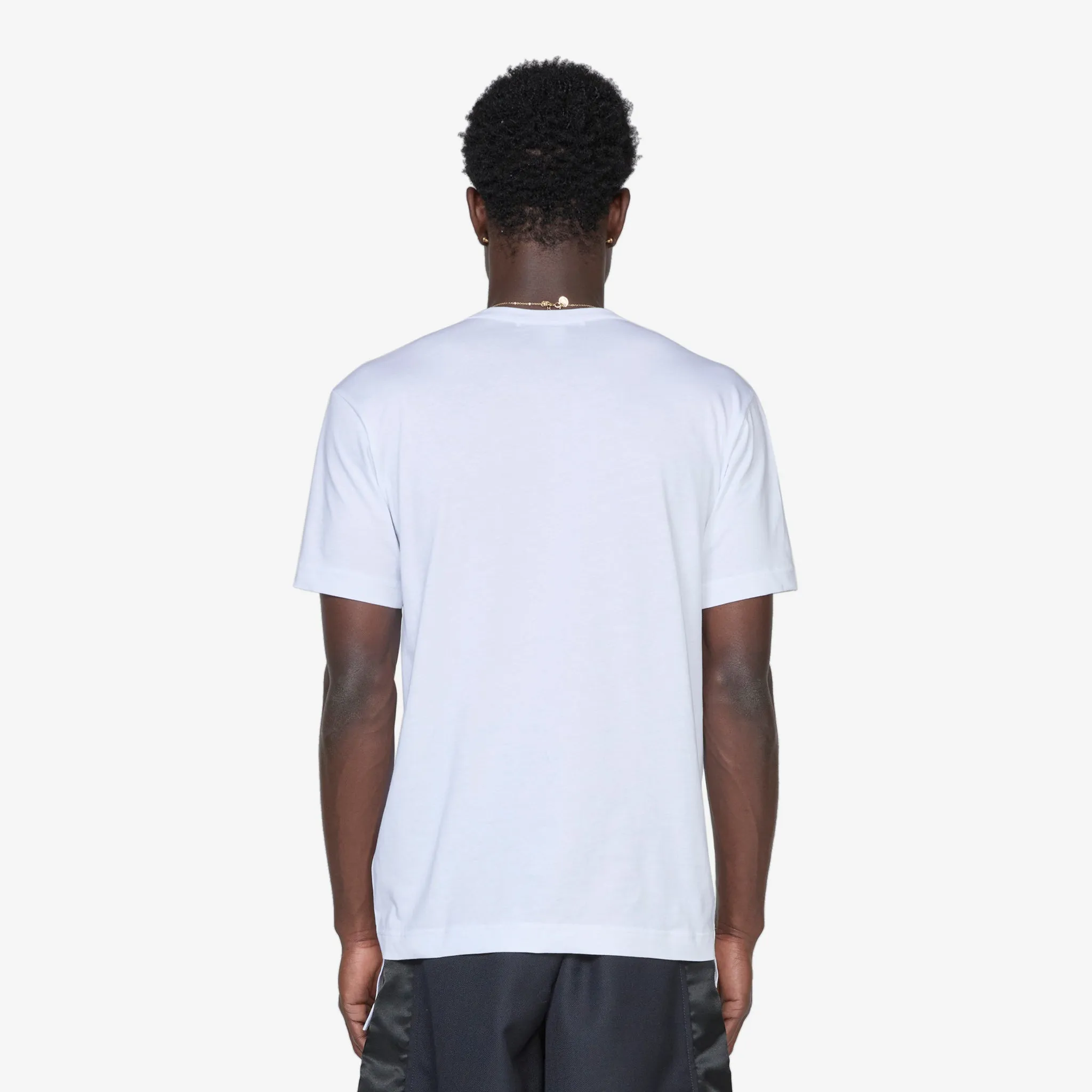 Oversized Asymmetric Hem T-Shirt White
