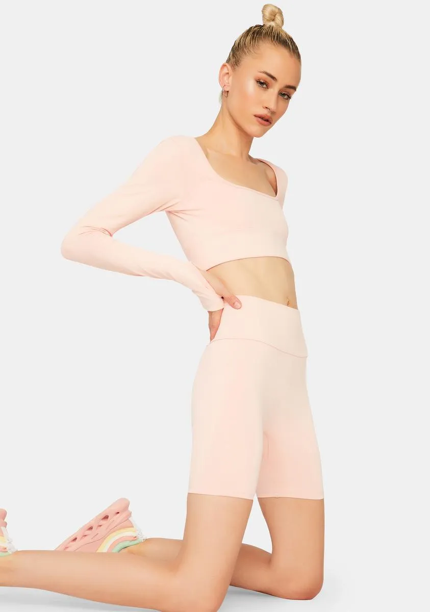 Peach Reigning Champ Shorts Set