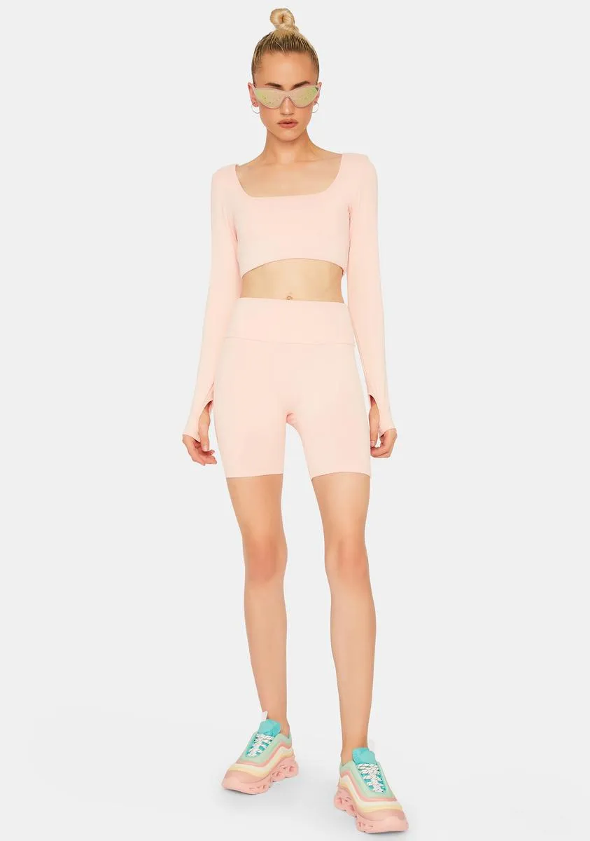 Peach Reigning Champ Shorts Set