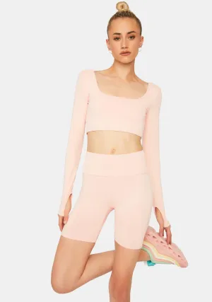 Peach Reigning Champ Shorts Set