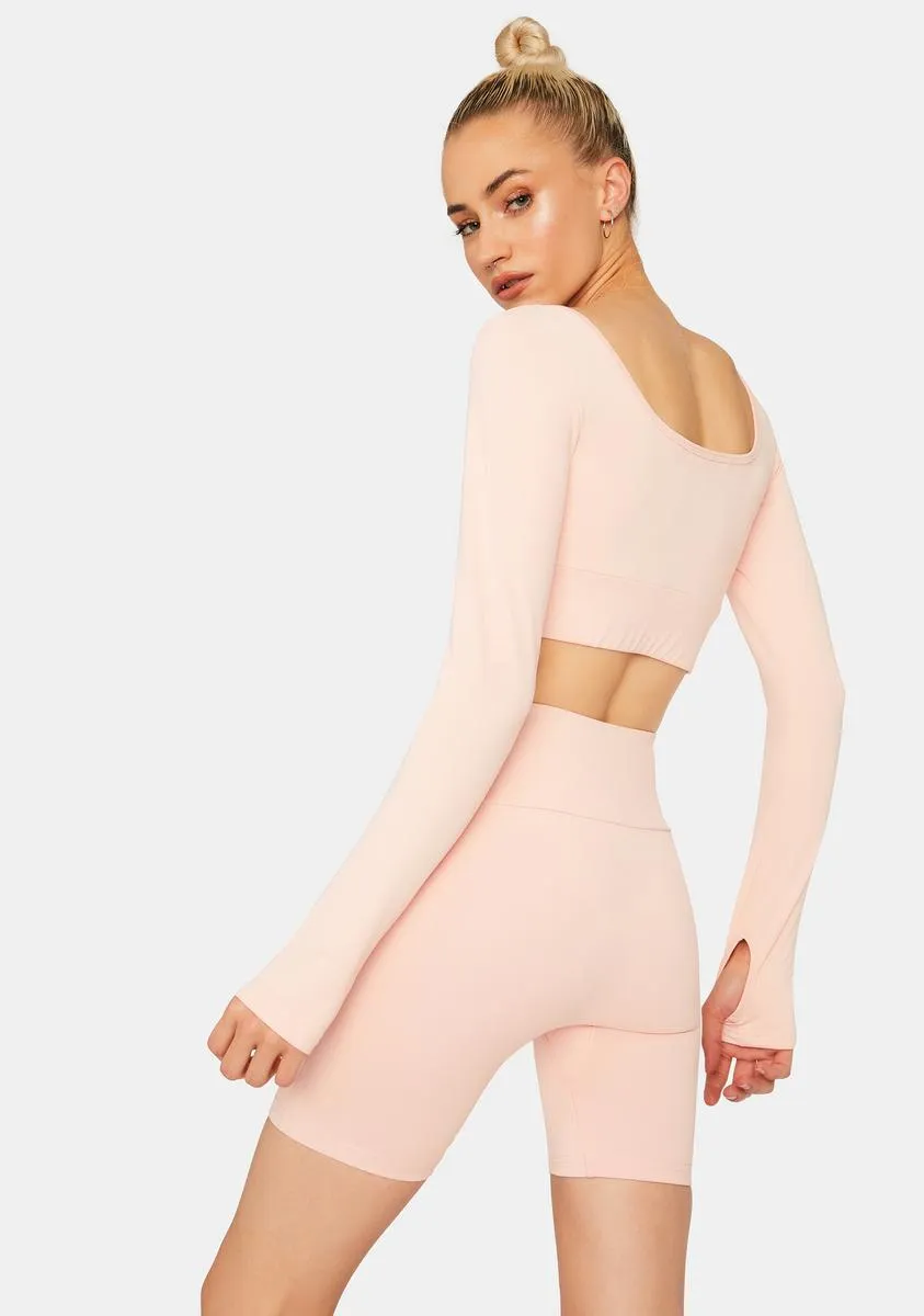 Peach Reigning Champ Shorts Set