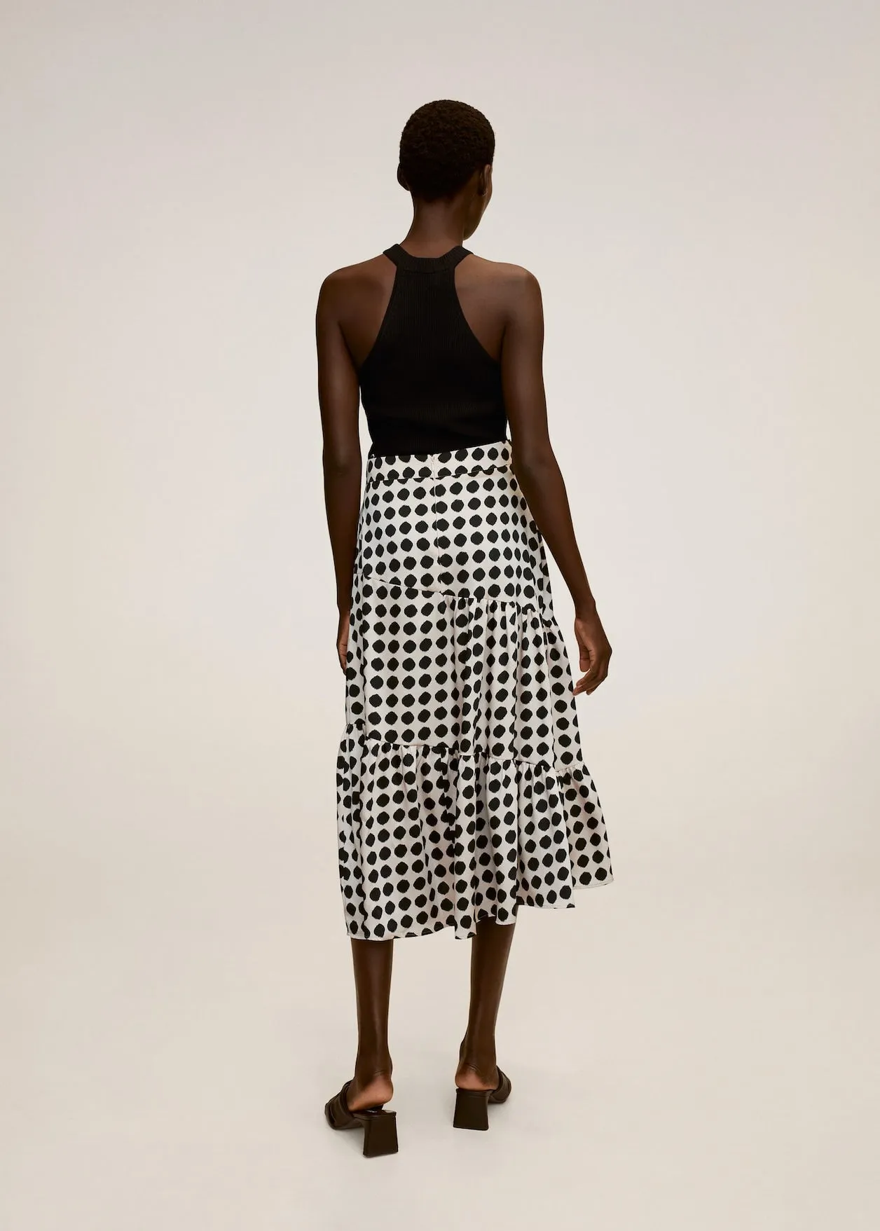 Polka Dots Midi Skirt