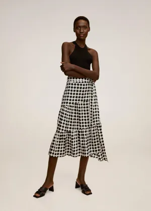 Polka Dots Midi Skirt