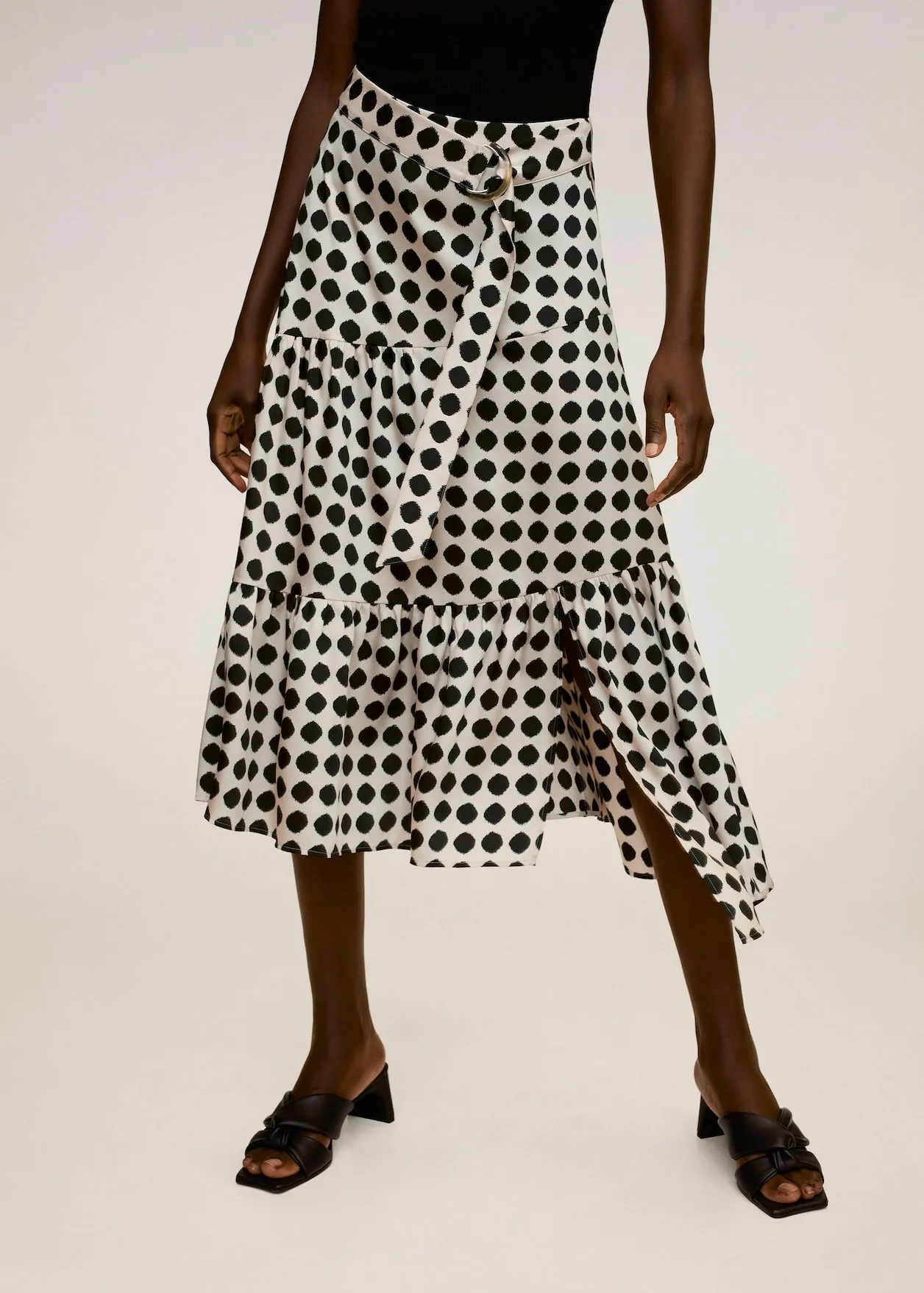 Polka Dots Midi Skirt