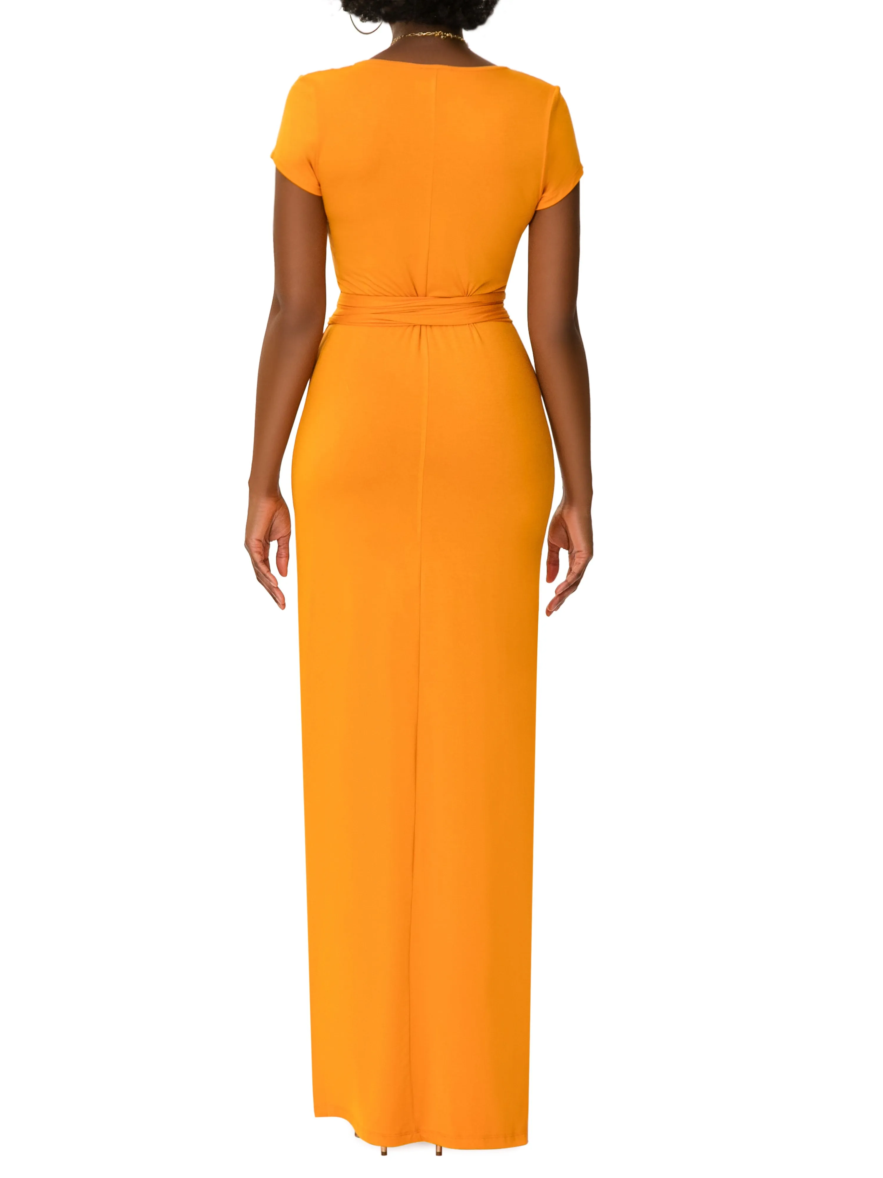 "Sunshine" Cheddar  Jersey Tee Shirt Dress