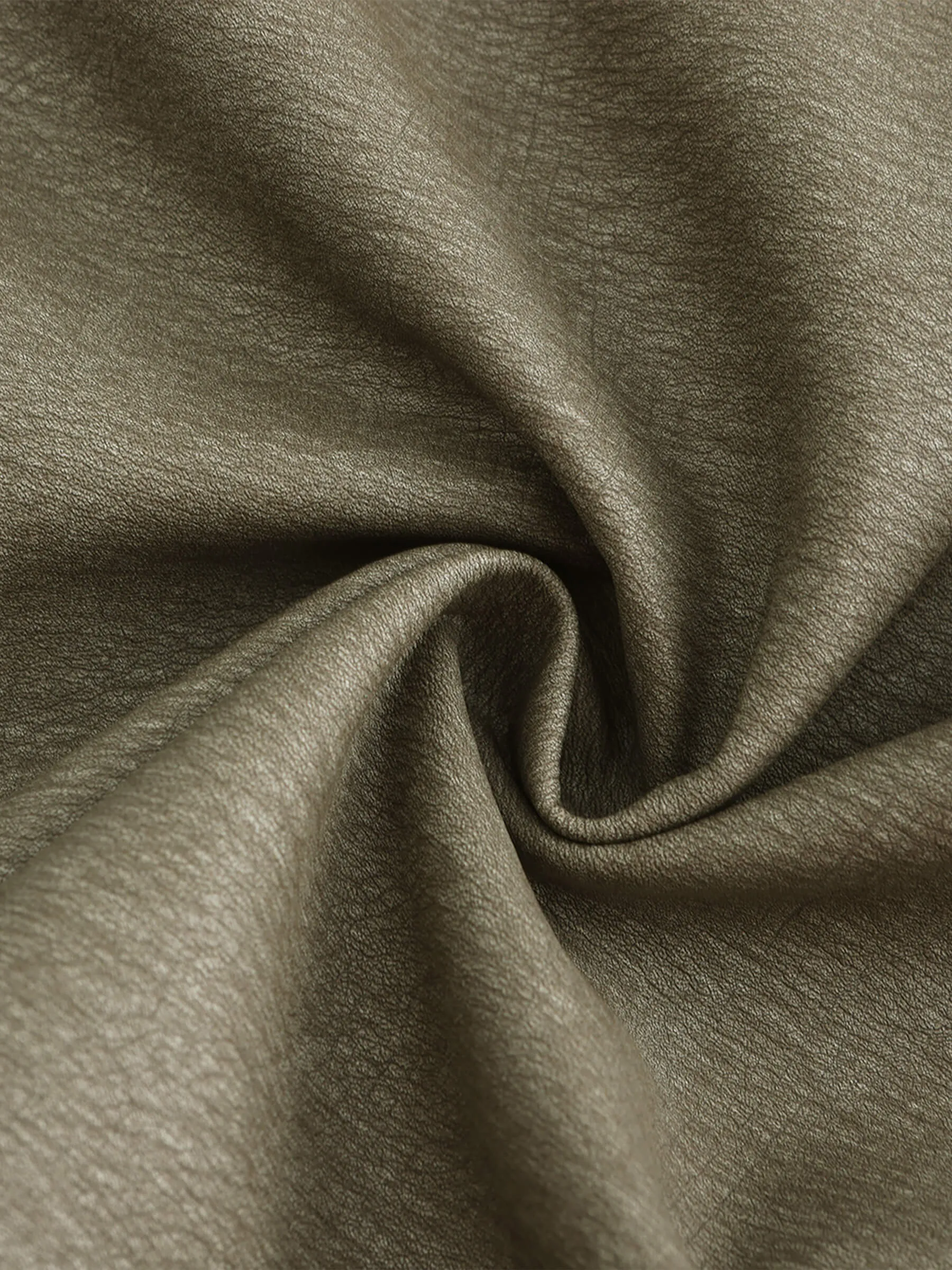 Raw Edge Pleated A-line Skirt